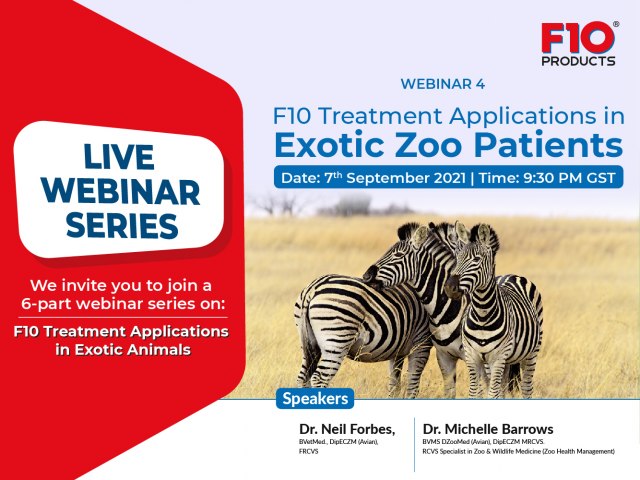 F10 Treatment Applications in Exotic Zoo Patients - Webinar