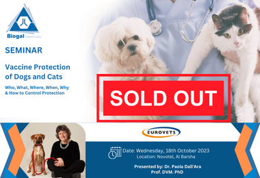 Seminar: Vaccine Protection of Dogs and Cats- Who, What, Where, When, Why & How to Control Protection
