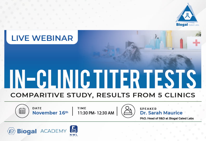 In-clinic Titer Test Comparative Study- Results from Five Clinics - Live Webinar