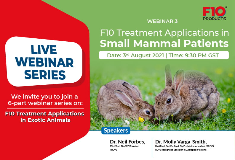 F10 Treatment Applications in Small Mammal Patients - Webinar